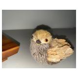 Mosser Glass Cat & Bird Figurines Set