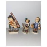 Collection of Hummel Style Porcelain Figurines Children and Animals