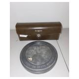 Vintage Tensar Lamp with Leather Case and Kodak Metal Film Reel Canister