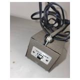 Vintage Tensar Lamp with Leather Case and Kodak Metal Film Reel Canister