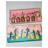 Vintage Rag-Time Band Miniature Set, Bunco Score Cards, and Dice
