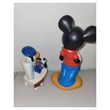 Mickey Mouse and Donald Duck Large Vinyl Coin Banks