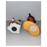 Mickey Mouse and Donald Duck Large Vinyl Coin Banks