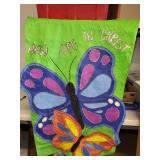 Set of 5 Religious Decorative Fabric Banners with Christian Themes