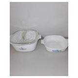 Collection of Vintage CorningWare and Glass Bakeware