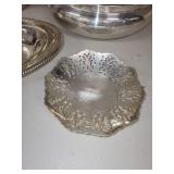 Collection of 4 Vintage Silverplate Serving Pieces