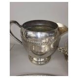 Collection of 4 Vintage Silverplate Serving Pieces