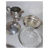 Collection of 4 Vintage Silverplate Serving Pieces