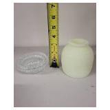 Vintage Fairy Lamp with Uranium Glass Shade