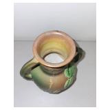 Roseville Pottery 1938 Fuschia Brown Handled Vase #891-6