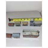 Set of 8 Wade England Miniature Ceramic Village Buildings
