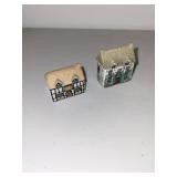 Set of 8 Wade England Miniature Ceramic Village Buildings