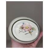 Vintage Porcelain Creamer and Floral Pottery Set - Mitteleich Bavaria, Hand-Painted Pitcher, Royal Winton Dish