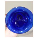 Set of 3 Fenton Glass Commemorative Bells Red Blue and White