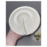 Pair of Decorative Ceramic Bells - Rooster and Owl Designs