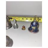 Collection of Decorative Bells and Miniature Trinket Boxes