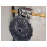 Vintage Baking and Pastry Tool Collection with Cookie Cutters, Pie Plates, and Bakeware