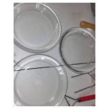 Vintage Baking and Pastry Tool Collection with Cookie Cutters, Pie Plates, and Bakeware