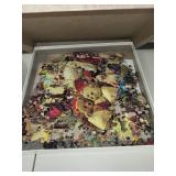 Christmas Collectibles Lot: 1973 Plates, Puzzle, and Reuge Nativity Music Box