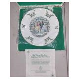 Christmas Collectibles Lot: 1973 Plates, Puzzle, and Reuge Nativity Music Box