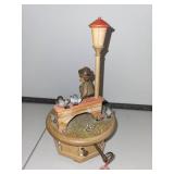 Lot of 3 Vintage Music Boxes and Norman Rockwell Figurine