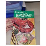 Lobster Seafood Dinner Set with Napkins, Bibs, Towels, Tablecloth and Maine Lobster Guide