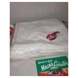 Lobster Seafood Dinner Set with Napkins, Bibs, Towels, Tablecloth and Maine Lobster Guide