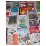 Vintage Collection of State Road Maps in Box