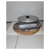 Assorted Metal Bakeware with Cutting Board and Serving Tray