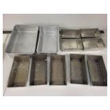 Assorted Metal Bakeware with Cutting Board and Serving Tray