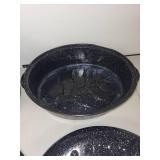 Granite Ware Enamel Stock Pot and Roasting Pan Set