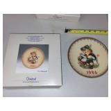 Set of 4 M.J. Hummel Goebel Annual Plates 1983-1986 with Boxes
