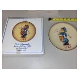 Set of 4 M.J. Hummel Goebel Annual Plates 1983-1986 with Boxes