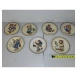 Set of 7 Goebel Hummel Annual Collector Plates 1971-1977