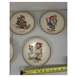 Set of 7 Goebel Hummel Annual Collector Plates 1971-1977