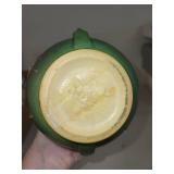 Roseville Pottery 1938 Fuschia Brown Handled Vase #891-6