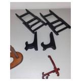 Assorted Display Stands and Plate Holders with Decorative Bases