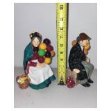 Royal Doulton The Old Balloon Seller and Old Balloon Man Figurines