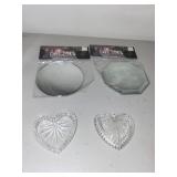 Collection of Cut Glass Decor, Mirrors, and Crystal Clock