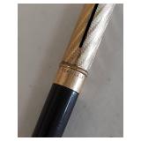 Antique Gusum Swedish Brass Inkwell Set and Pen by Seamless