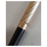 Antique Gusum Swedish Brass Inkwell Set and Pen by Seamless