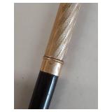 Antique Gusum Swedish Brass Inkwell Set and Pen by Seamless