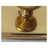 Antique Gusum Swedish Brass Inkwell Set and Pen by Seamless