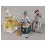 Royal Doulton & Other Figurine Trio Lot