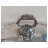 Ornate Baroque Pattern Silverplate Serving Dish