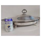 Ornate Baroque Pattern Silverplate Serving Dish