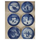 Royal Copenhagen Christmas Plates Set