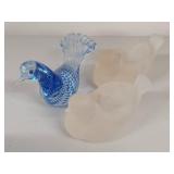 Italian Glass Bird Figurines Collection incl. Murano