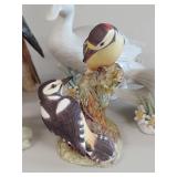 Set of 6 Exquisite Bird Figurines Collection - Goebel, Worcester England, etc.