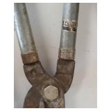 Vintage Woodworking Tool Lot: Miter Box, Clamps, Shears